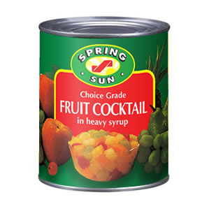 canned fruit cocktail