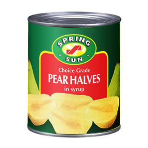 canned pear
